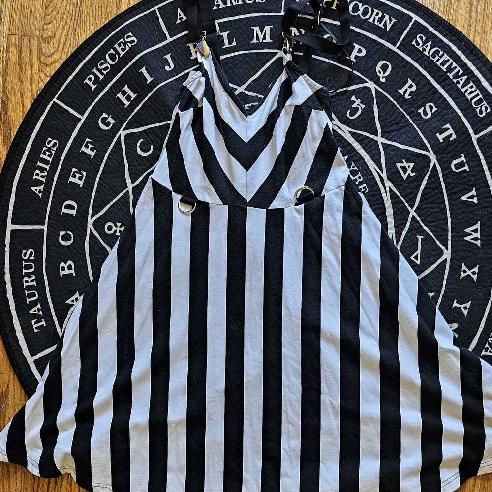 Killstar Monochrome Striped Top